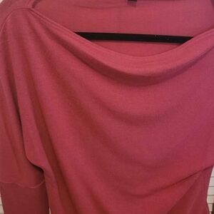 Stella & Dot Long Sleeve Top in Deep Pink